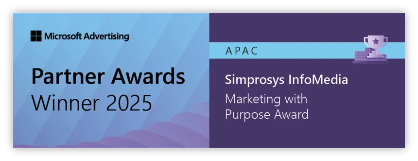 Simprosys InfoMedia Marketing with Purpose Award, Partner Awards Winner 2025
