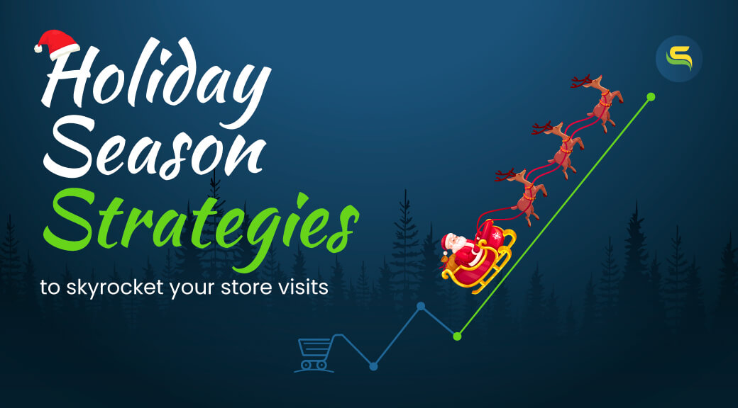 Ecommerce Cart and Santa clause representing the holiday season strategies to scale online store visits