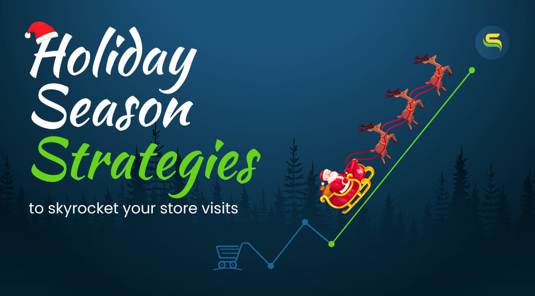 ecommerce cart and Santa clause representing the holiday season strategies for online stores